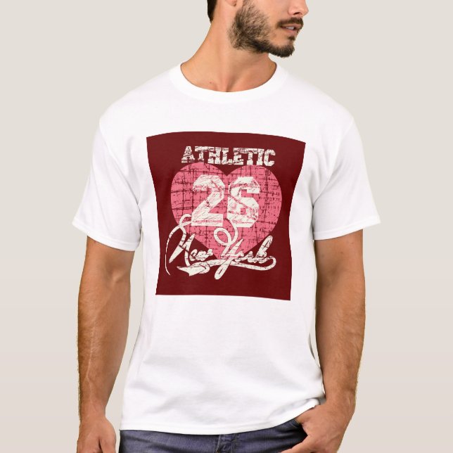 Vintage Red New York Athletic Tee (Front)