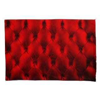 Vintage Red Padding Cushion Texture Pillowcase