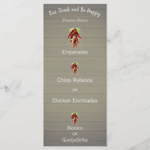 Vintage Red Pepper - menu card