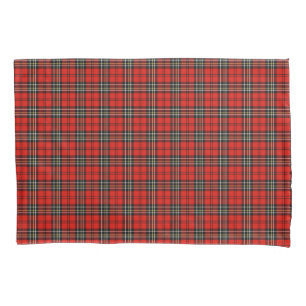 Vintage Red Plaid Pattern Pillowcase