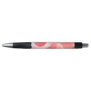 Vintage Red Pop Art Halftone Dot Pattern