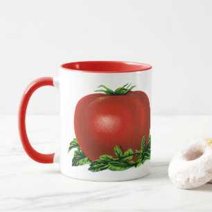 Vintage Red Ripe Tomato, Vegetables and Fruits Mug