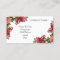 Vintage Red Roses Business Card