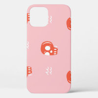 Vintage Red Skull Head Pattern