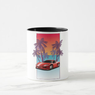 Vintage Red Sports car Mug