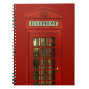 Vintage Red Telephone Box Notebook