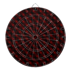 Vintage Red Velvet Wallpaper Abstract Design Dartboard