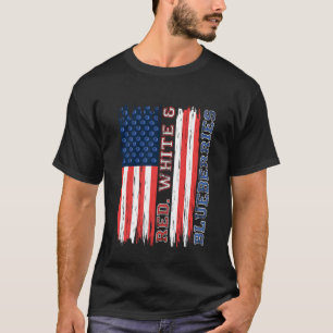 Vintage Red, White and Blueberries Patriot T-Shirt
