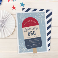 Vintage Red White & Blue Pop Labour Day BBQ