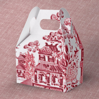 Vintage Red Willow Favour Box