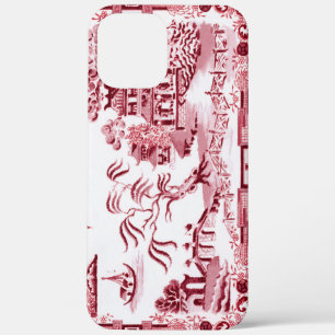 Vintage Red Willow iPhone Case