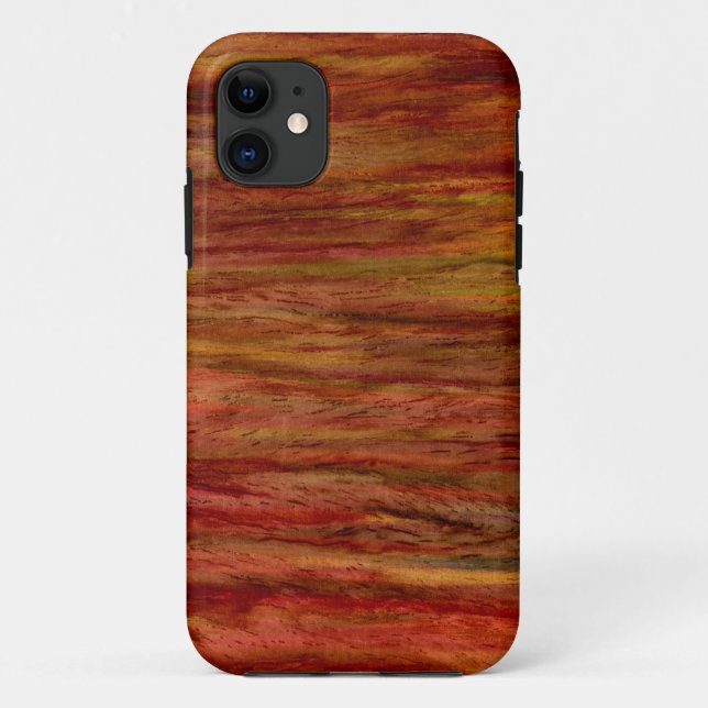 Vintage Red Wood Art Case-Mate iPhone Case (Back)