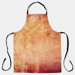 Vintage red yellow orange retro apron