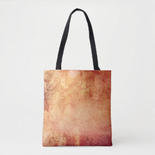 Vintage red yellow orange retro tote bag