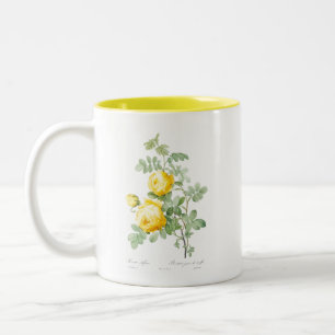 VINTAGE REDOUTÉ "YELLOW ROSE" MUG