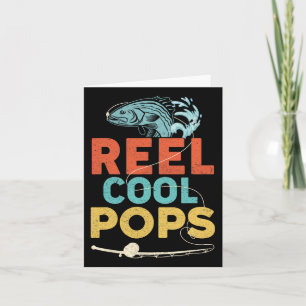 Vintage Reel Cool Pops Fishing Fathers Day Fisherm Card