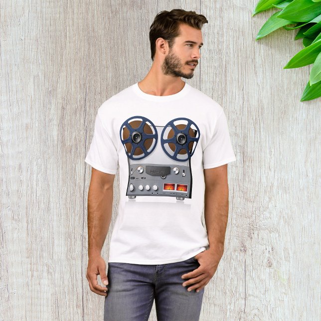 Vintage Reel Tape Deck T-Shirt (Creator Uploaded)