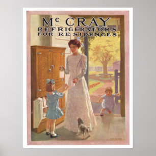 Vintage Refrigerator Ad Poster