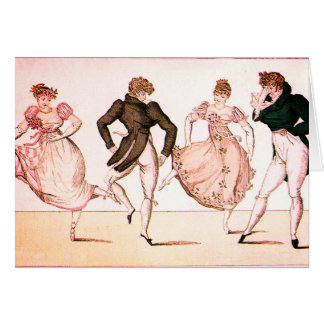 Vintage Regency and Jane Austen Period Dance Card