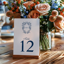 Vintage Regency Style Crest Monogram Wedding