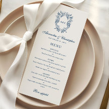 Vintage Regency Style Monogram Crest Wedding