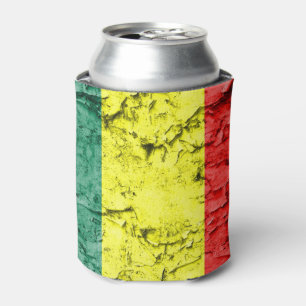 Vintage reggae flag can cooler