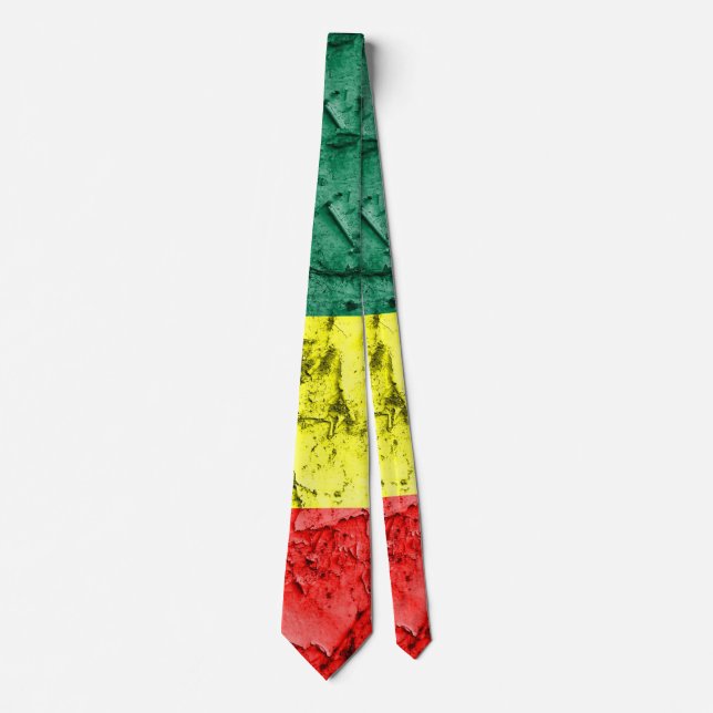 Vintage reggae flag tie (Front)