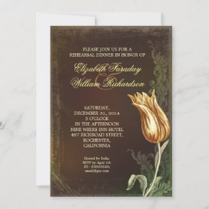 vintage rehearsal dinner invitations