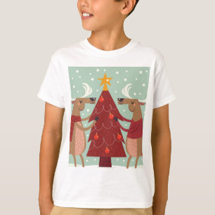 Vintage reindeer Christmas T-Shirt