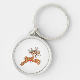 Vintage Reindeer Key Ring