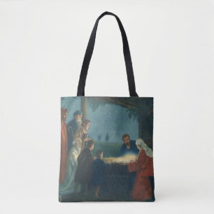 Vintage Religion, Adoration of the Shepherds Tote Bag