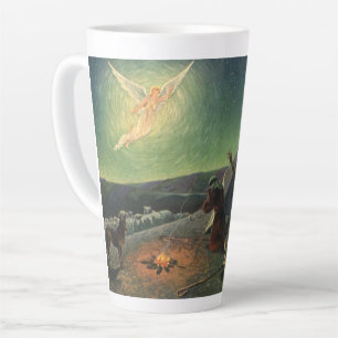 Vintage Religion, Annunciation to the Shepherds Latte Mug