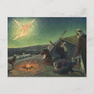 Vintage Religion, Annunciation to the Shepherds Postcard
