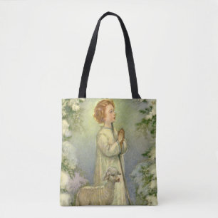 Vintage Religion, Christ the Good Shepherd Tote Bag
