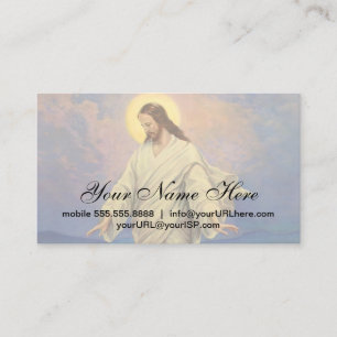 Vintage Religion, Jesus Christ is Walking on Water Business Card