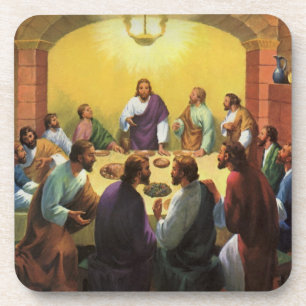 Vintage Religion, Last Supper with Jesus Christ Coaster