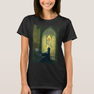 Vintage Religion, Nun Playing an Organ in Church T-Shirt