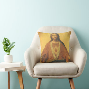 Vintage Religion, Sacred Heart of Jesus Christ Cushion