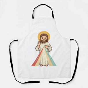 Vintage Religious Blessing Vector Shirt Design_1 Apron