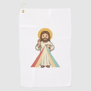 Vintage Religious Blessing Vector Shirt Design_1 Golf Towel