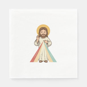 Vintage Religious Blessing Vector Shirt Design_1 Napkin
