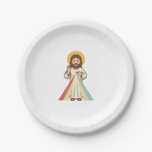 Vintage Religious Blessing Vector Shirt Design_1 Paper Plate
