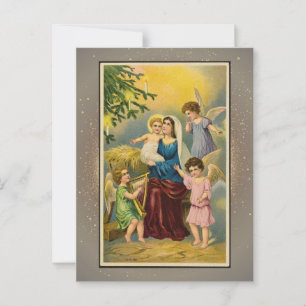 Vintage Religious Christmas Card