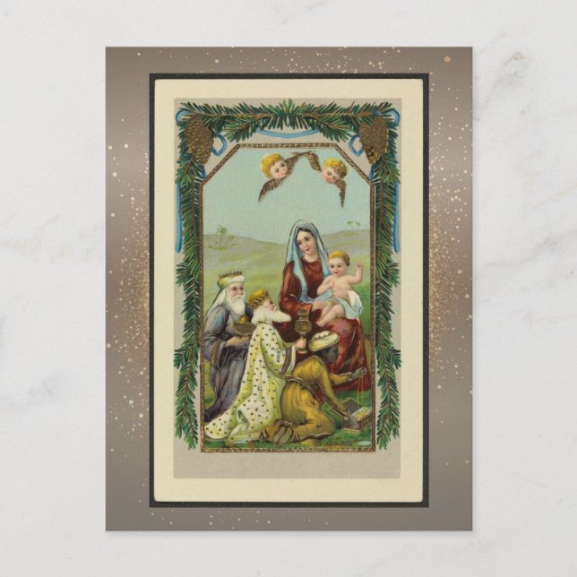 Vintage Religious Christmas Card (Front)