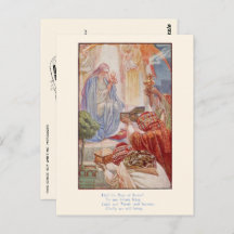 Vintage Religious Christmas Postcard - Wise Men