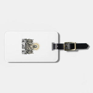 Vintage Religious DJ The Last Set Shirt Design_1 Luggage Tag