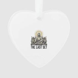 Vintage Religious DJ The Last Set Shirt Design_1 Ornament