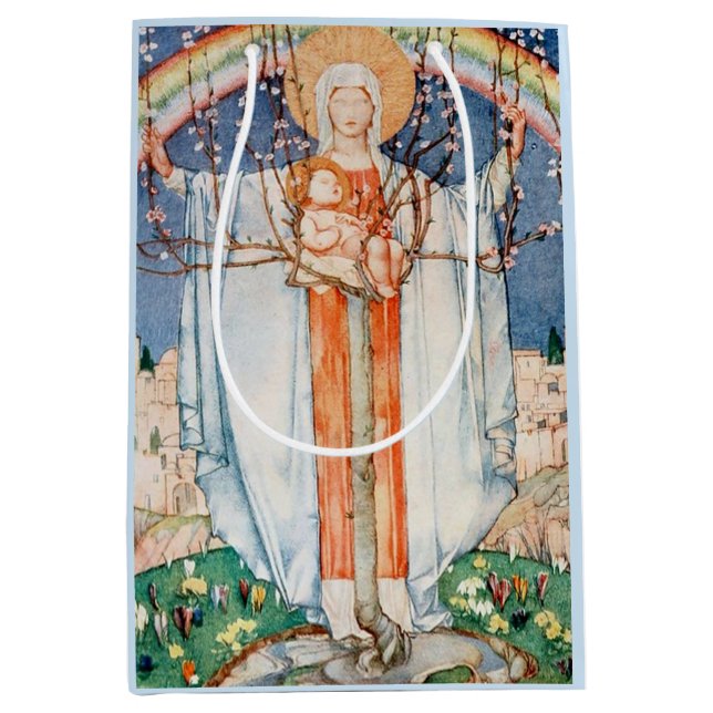 Vintage Religious Easter  Medium Gift Bag (Front)