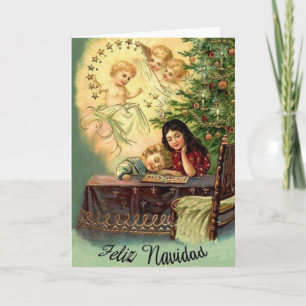 Vintage Religious Hispanic / Latino Christmas Card