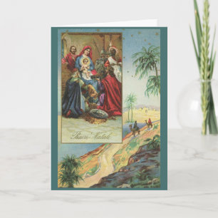 Vintage Religious Italian Christmas Card